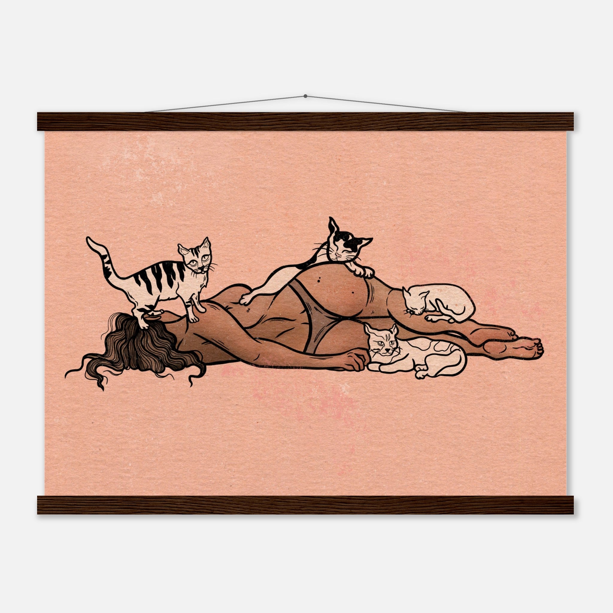 CATS RULE EVERYTHING AROUND ME-Museum-Quality Matte Paper Poster with Hanger