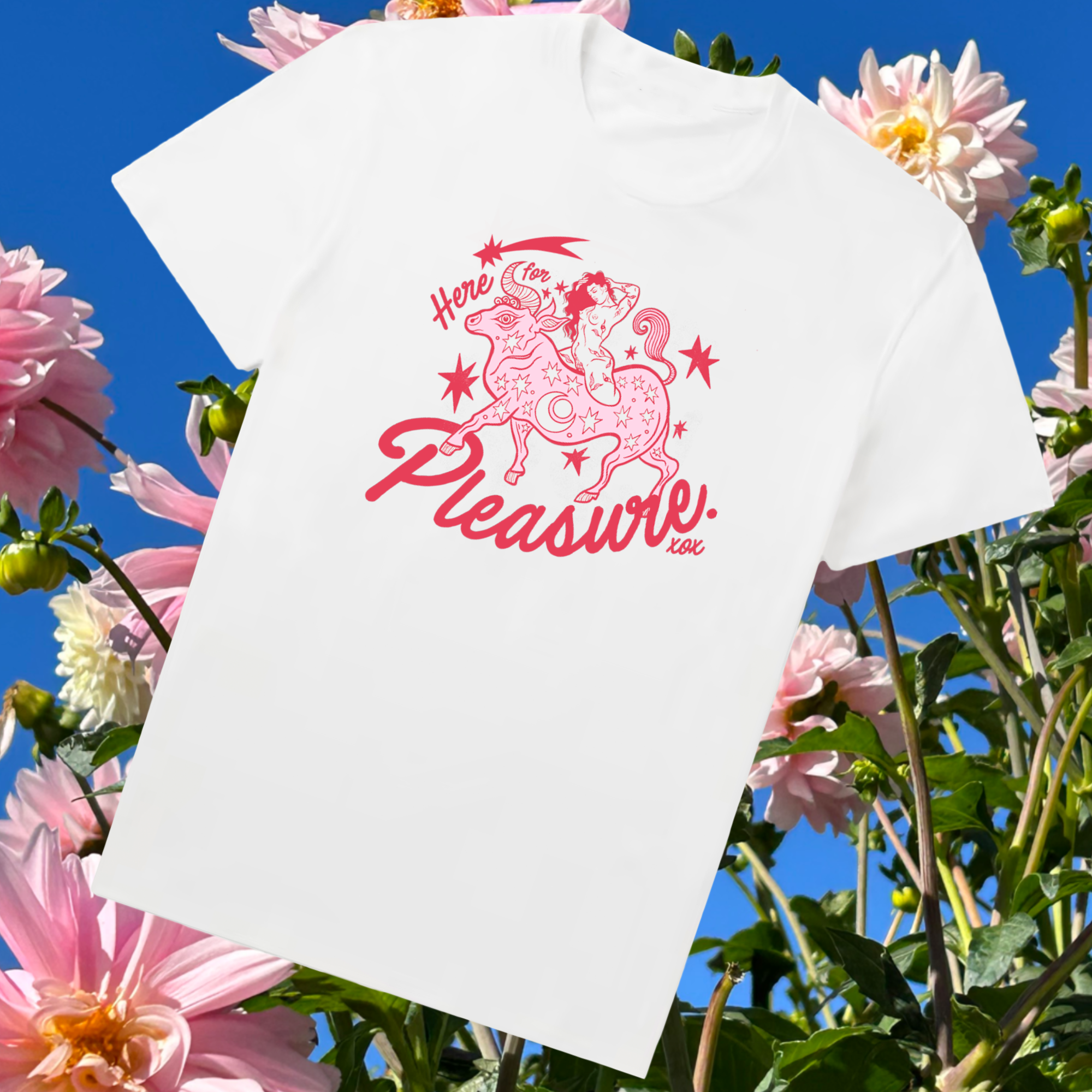 HERE FOR PLEASURE T-SHIRT