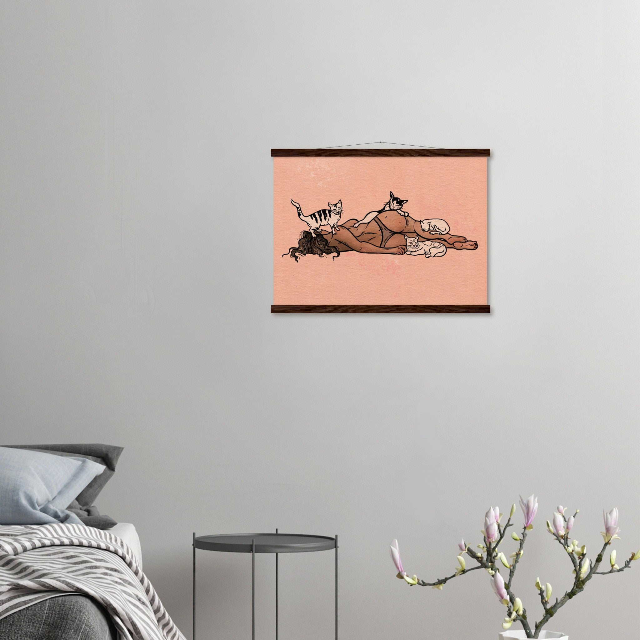 CATS RULE EVERYTHING AROUND ME-Museum-Quality Matte Paper Poster with Hanger