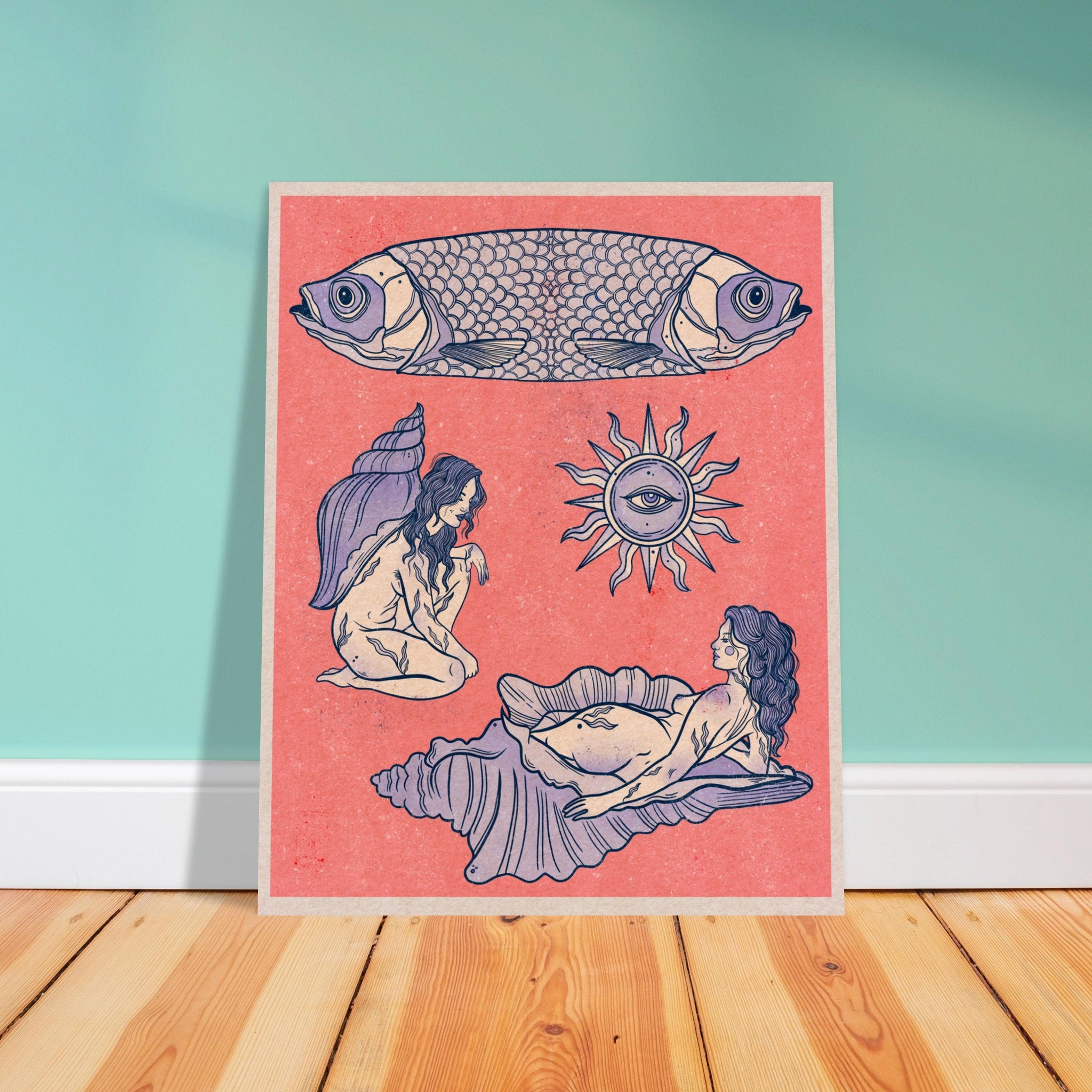 “Water baby” Museum-Quality Matte Paper Poster