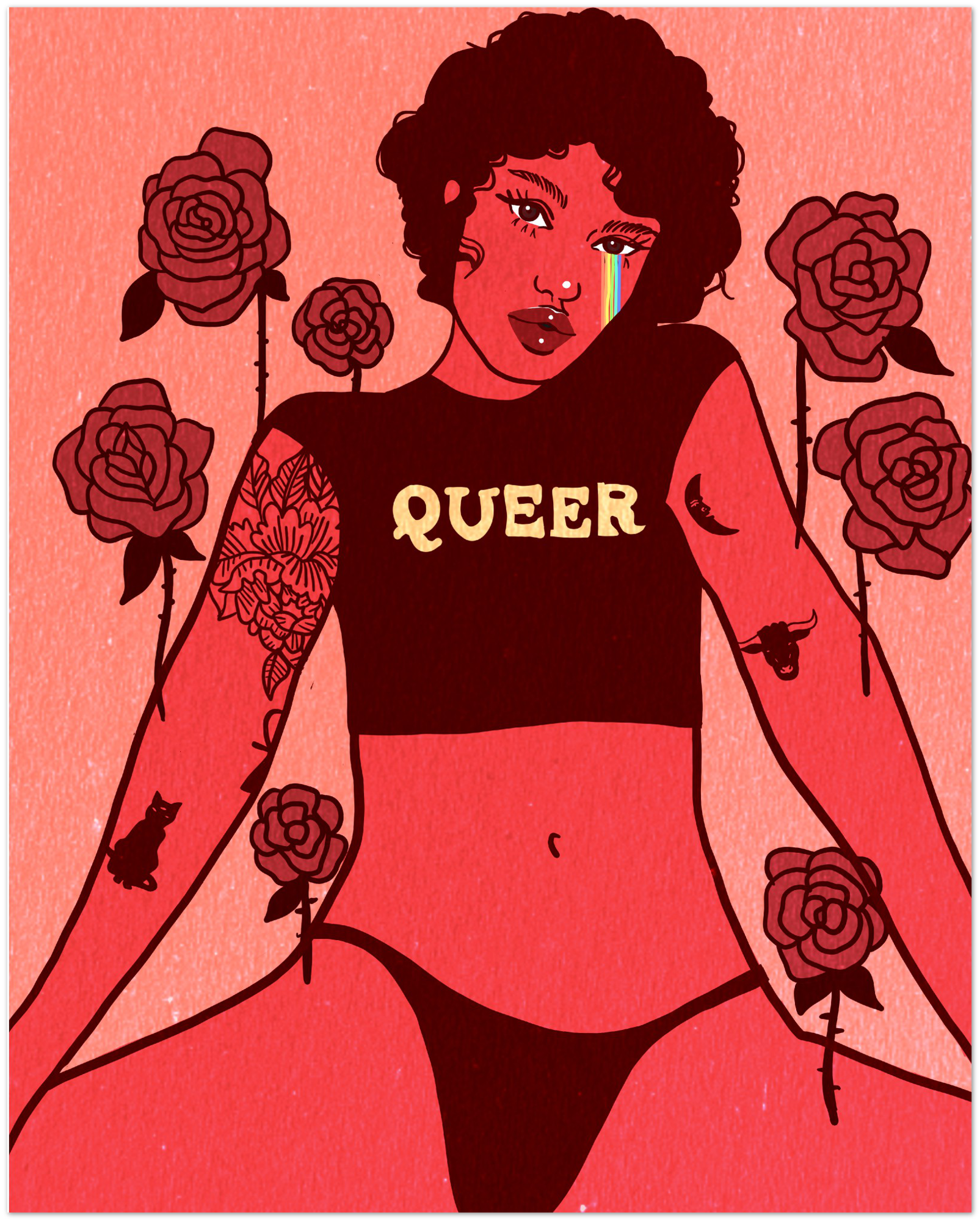 Queer- Premium Matte Paper Poster Print 16 x20