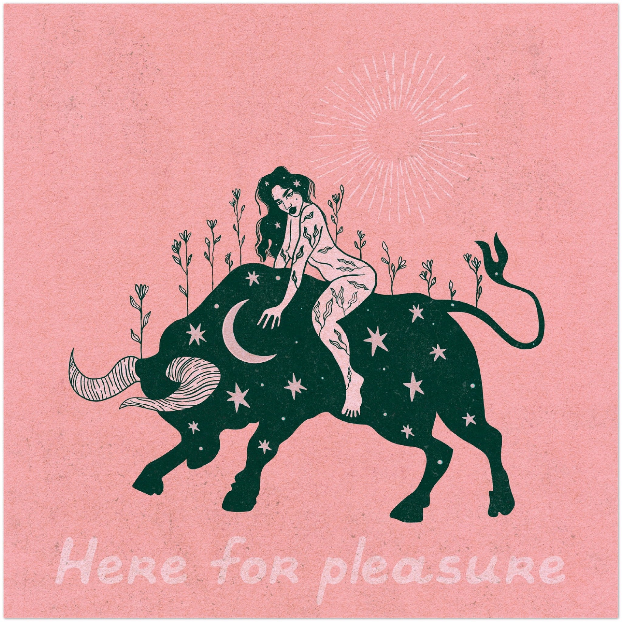 Here for pleasure -Museum-Quality Matte Paper Poster