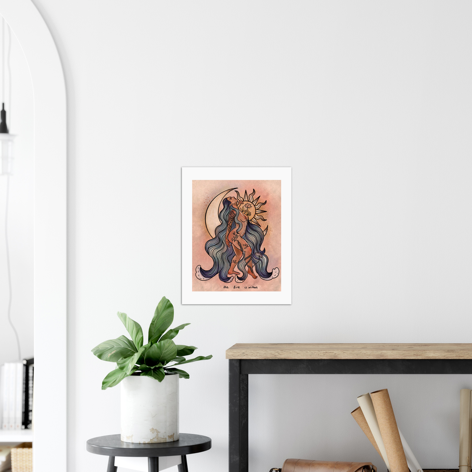 Fire within-Premium Matte Paper Poster