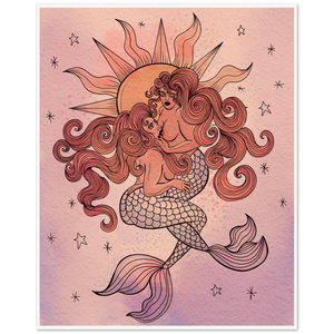 Open image in slideshow, Mermaids in love- Archival Matte Paper Poster Print
